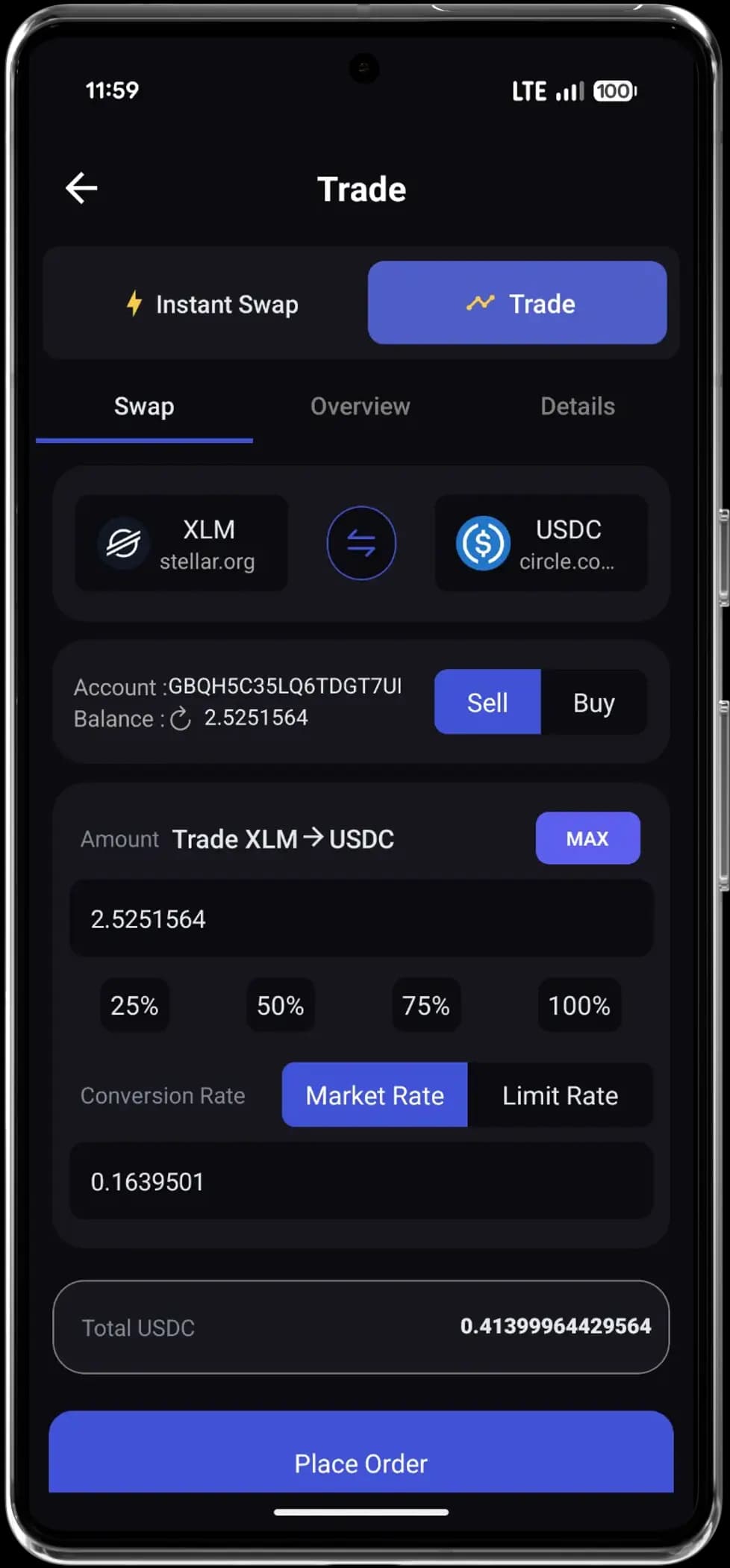 Spot Trading & Instant Swap